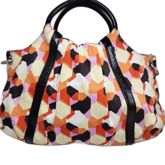 Relic by Fossil Multicolored Geometric Print Shoulder Crossbody Bag 14"X9"X4" - Picture 4 of 12